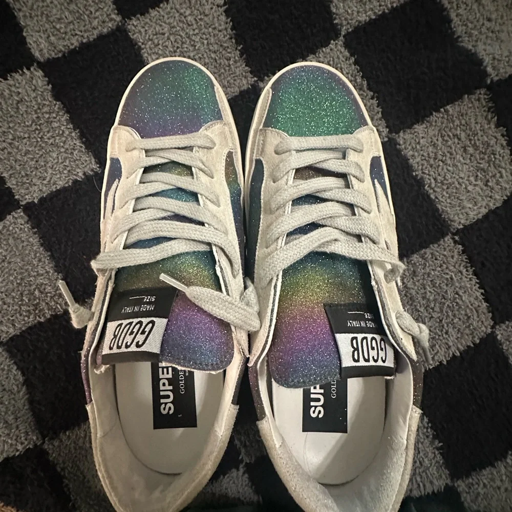 Golden Goose Matte Glitter Superstars size 37 - Picture 9 of 13